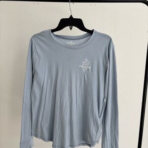 Hollister Sky Blue Cotton Tee